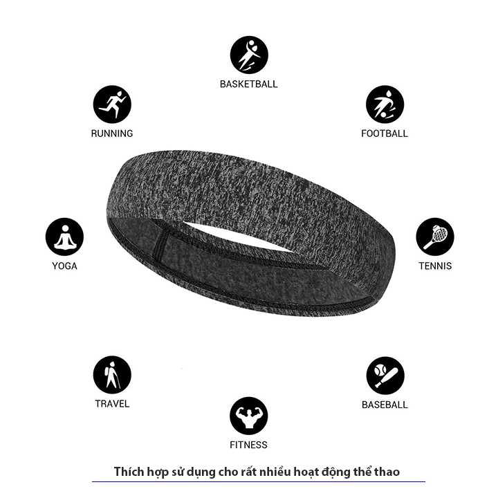 Băng đô trán  BH 20 headband thể thao Yoga, aerobic