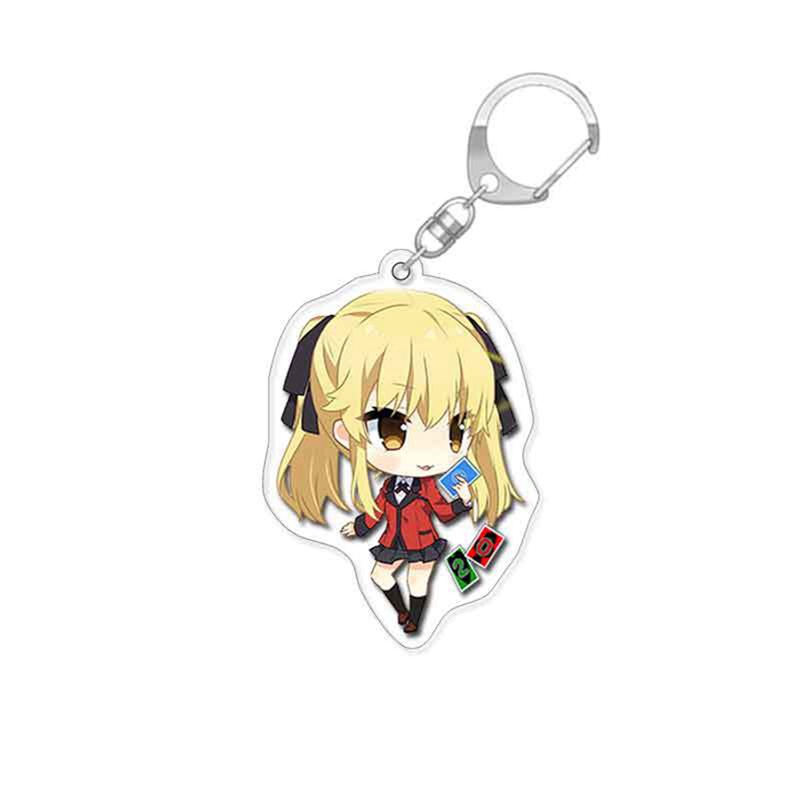Móc Chìa Khóa 6cm Bằng Acrylic In Họa Tiết Hoạt Hình Kakegurui Jabami Yumeko Saotome Dễ Thương
