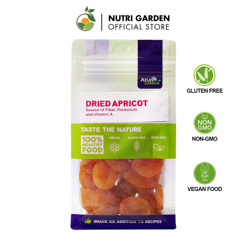 Mơ Khô Sấy Dẻo Thổ Nhĩ Kỳ Túi 265g - Nutri GARDEN