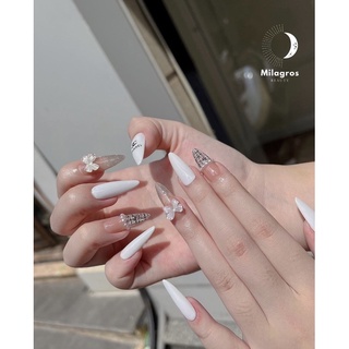 Móng úp, nailbox thiết kế kẻ dạ cha.nel sang chảnh