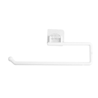 Tissue Storage Rack Plastic Paper Roll Holder Wall Mounted Adjustable Towel Hanger for Kitchen Bathroom