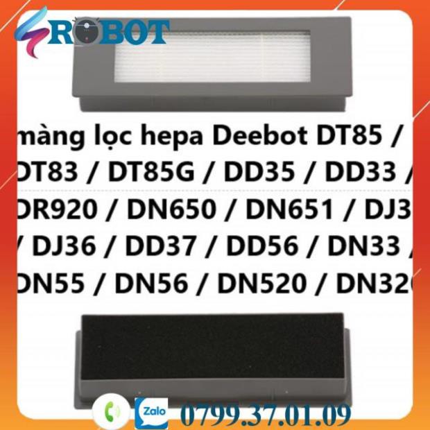 màng lọc Hepa Robot hút bụi Ecovacs Deebot DN55/ DN33/DN56/DN520/ DN320 /DJ35/DD37/DD56/DN33 , DT85/DT85G/DD35/DD33