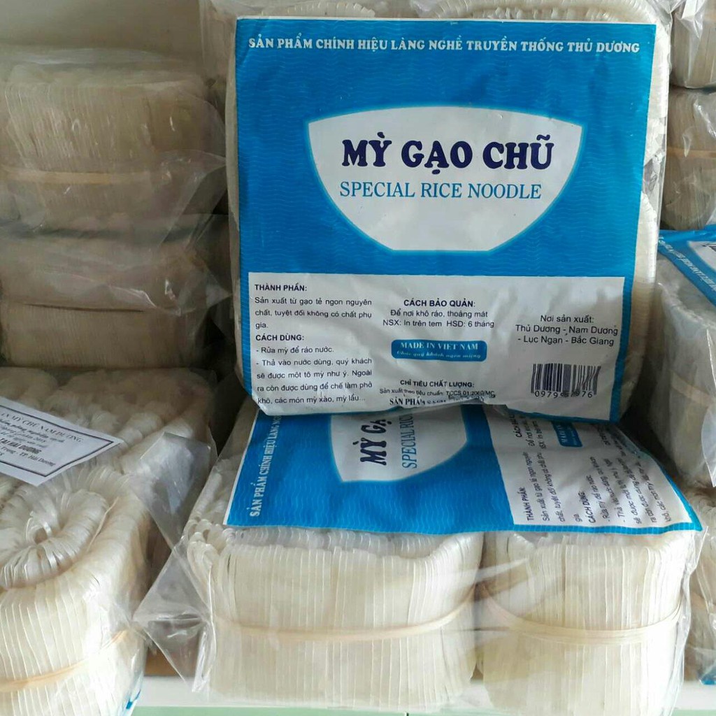 Mỳ Gạo Chũ/ Bánh Đa Chũ Gói 400g- 750g