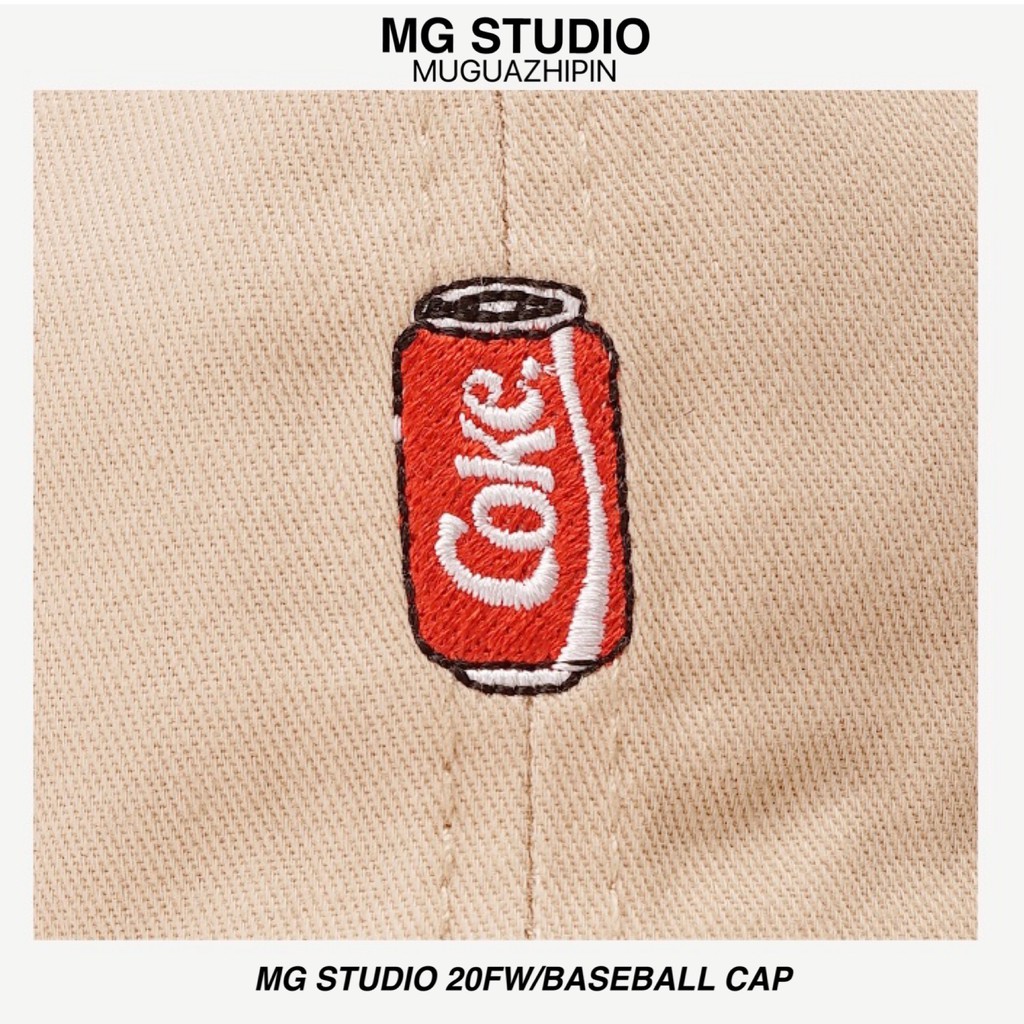 Mũ Lưỡi Trai MG STUDIO Thêu Hình Lon Coca Vui Nhộn