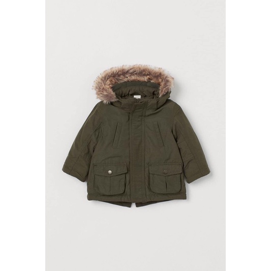 áo parka hm kid xanh