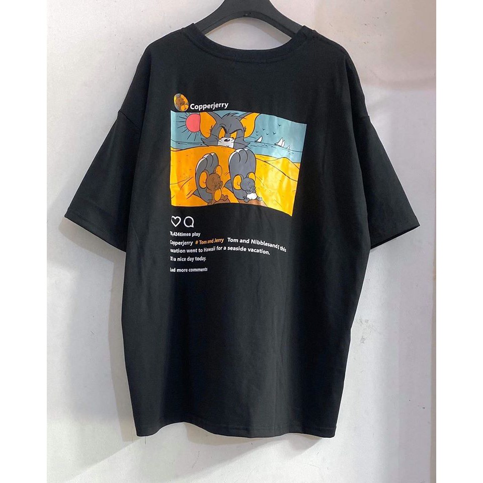 Áo Thun MÈO & CHUỘT Ulzzang Unisex 1hitshop | BigBuy360 - bigbuy360.vn