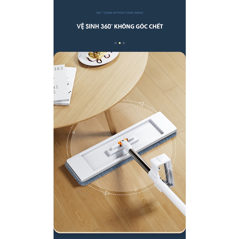 Cây lau nhà thông minh xoay 360 tự vắt Joybos 36T1  thấp hút tôt tiện lợi chính hãng- Minh Tín Shop
