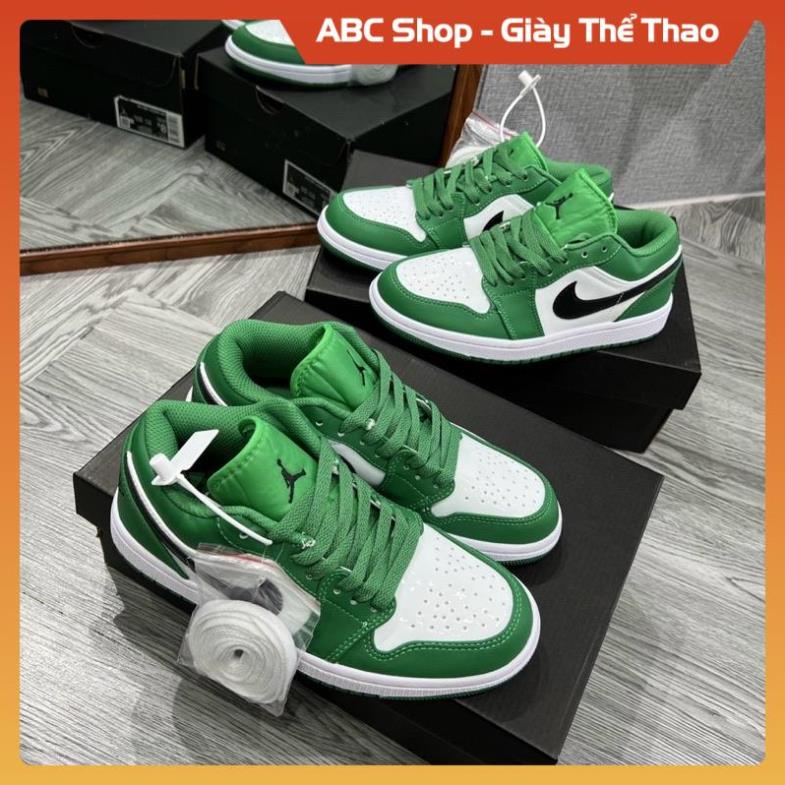 GIÀY THỂ THAO JD XANH LÁ TRẮNG THẤP CỔ 11 FULL BOX, GIẦY JD1 LOW HÓT TREND