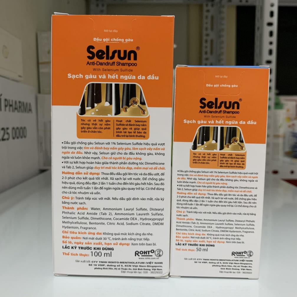 Selsun Dầu gội giảm gàu - ngứa da đầu
