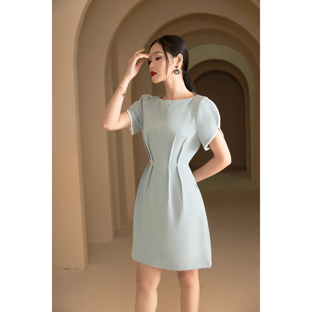 Đầm xòe ngắn tay chần chỉ 20Again DEA0096 | BigBuy360 - bigbuy360.vn