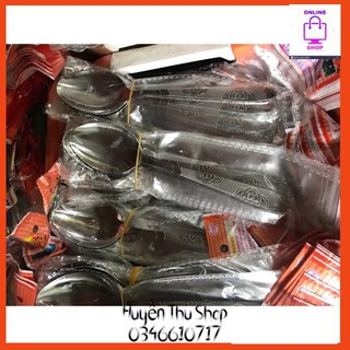 Sỉ 100 thìa inox khắc hoa văn cao cấp