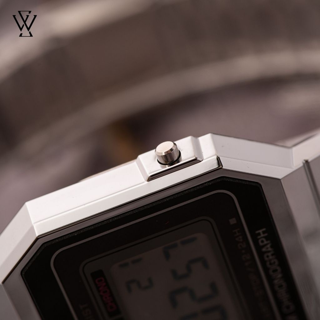 Đồng Hồ Điện Tử Unisex Casio WATCHSTORE A700W-1ADF Thiết Kế Mặt Kính Khoáng 35.5mm, Dây Đeo Kim Loại, Vỏ Nhựa Bền Bỉ