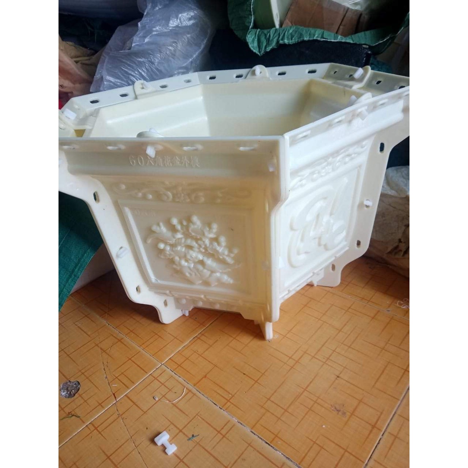 Khuôn đổ chậu , đúc chậu lục giác ngang 60 chéo góc 70 cao 40 lòng ghép