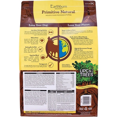 Thức ăn hạt cao cấp cho chó Earthborn Primitive Natural 2.5kg