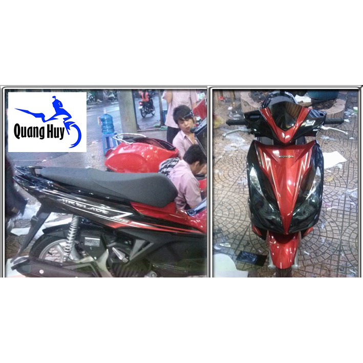 Tem trùm air blade ♦FREESHIP♦ đỏ đen đời 2013-2014-2015, độ team trùm ab dán phủ dàn áo xe đỏ đen rẻ đẹp