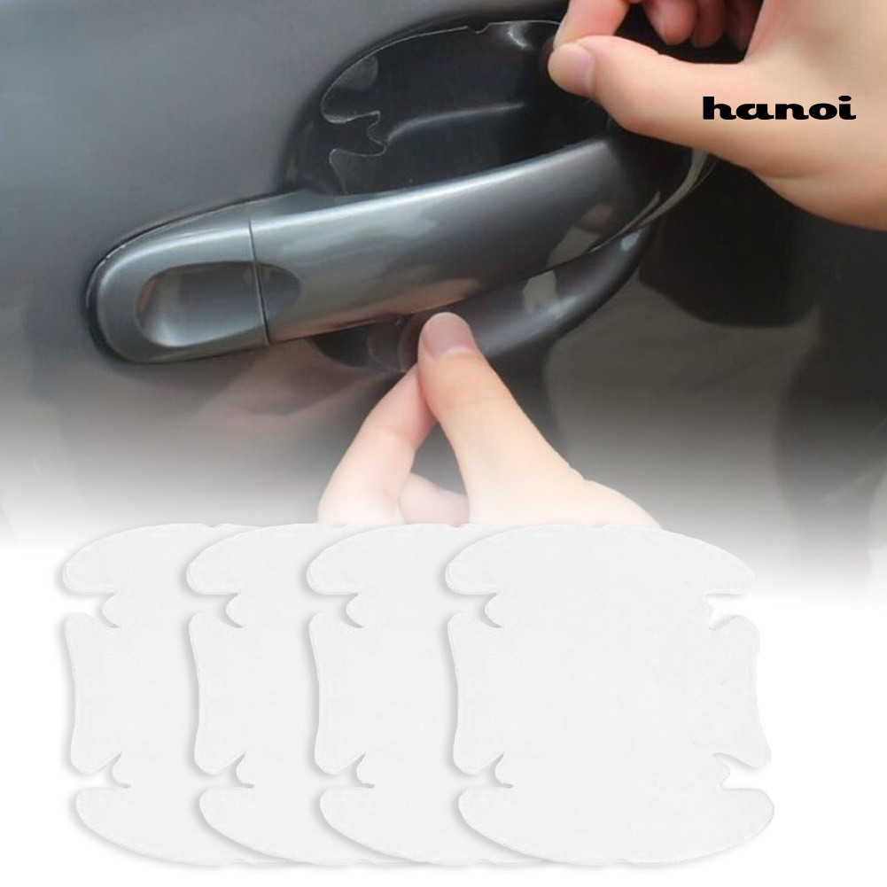 4 Miếng Dán Chống Trầy Cho Tay Nắm Cửa Xe Hơi