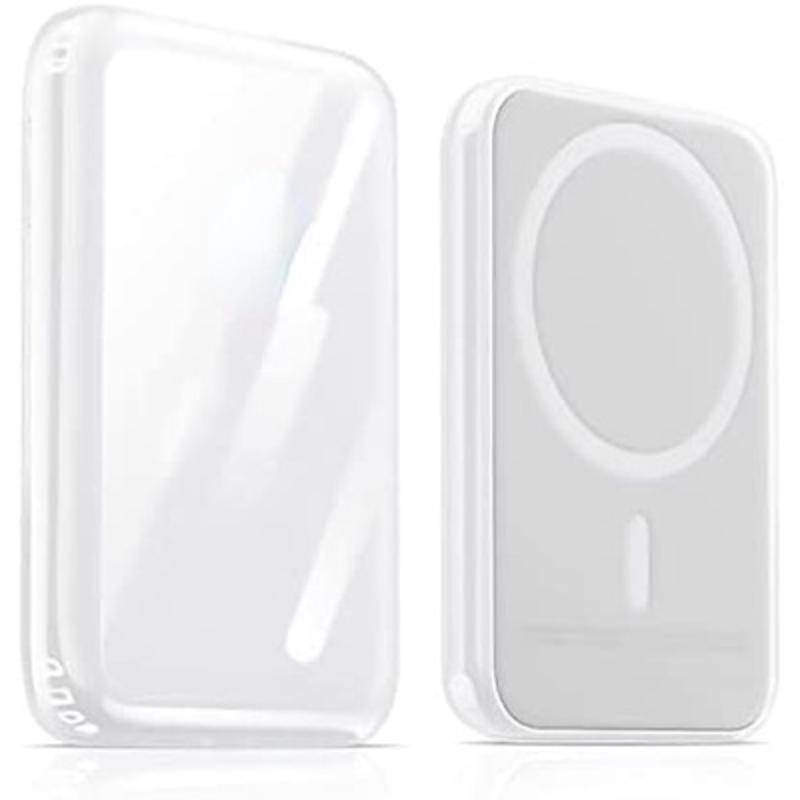 Ốp Điện Thoại silicone Mềm Trong Suốt Có Nam Châm Bảo Vệ Pin Không Dây Cho MagSafe