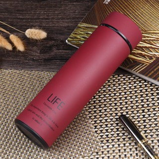 Bình giữ nhiệt LIFE inox 304 cao cấp sang trọng ( màu đỏ )