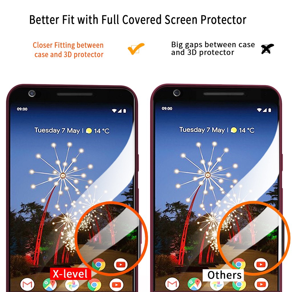 Ốp điện thoại TPU mềm màu trơn dành cho Google Pixel 3 3XL / 3A XL