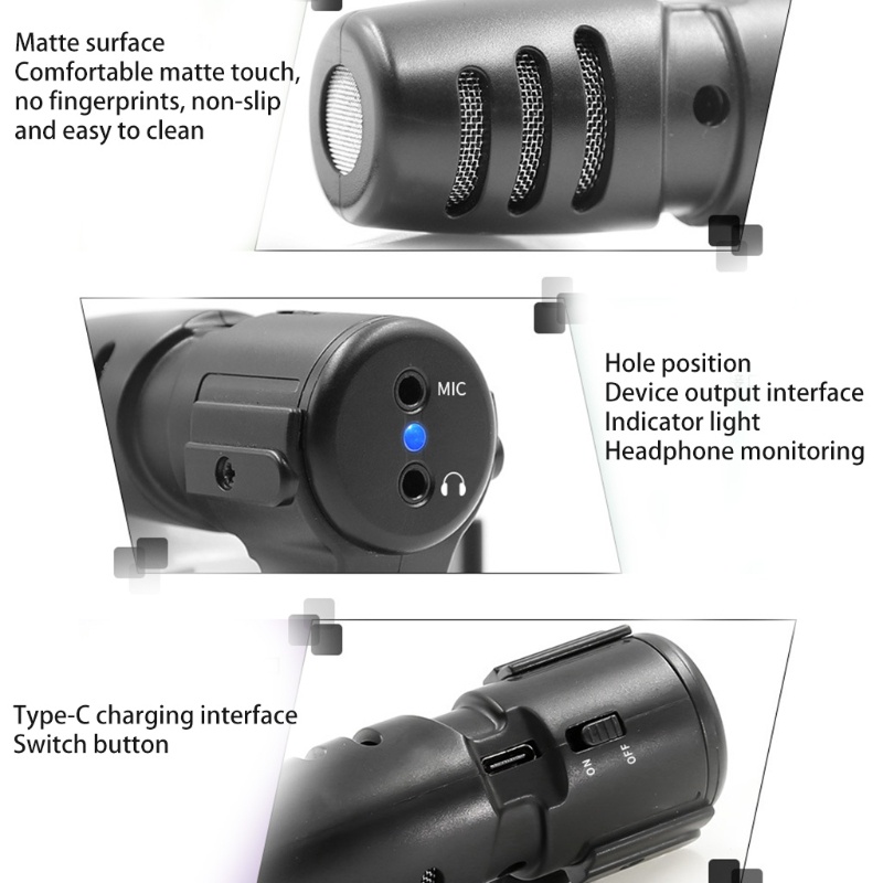 Micro Kèm Máy Quay SLR Chống Ồn Độ Nhạy Cao Tiện Dụng Cho Tiệc Sinh Nhật / Tiệc Tùng