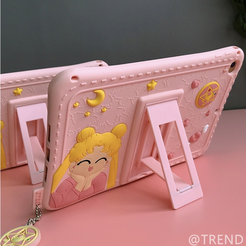 Ốp Lưng Silicone Họa Tiết Thủy Thủ Mặt Trăng Thời Trang Cho Ipad Air 1 2 3 Mini 4 5 Pro 2017 2018 2019 2020 | BigBuy360 - bigbuy360.vn