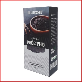 Gạo lứt đen Phúc Thọ  chính hãng Vinaseed hút chân không 1kg [Cao cấp] - NMOFF