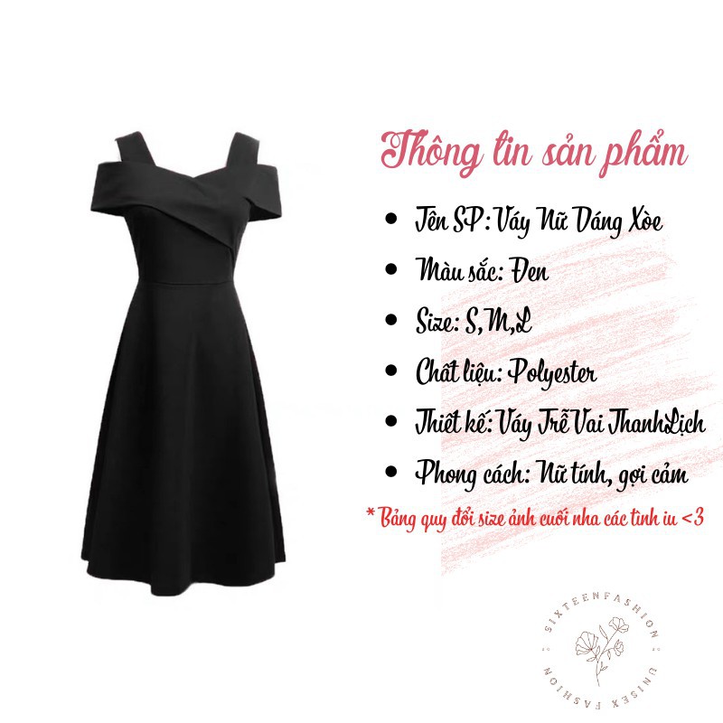 Váy Nữ Trễ Vai, Đầm Nữ Thời Trang Dáng Xòe, Trễ Vai Sang Chảnh | BigBuy360 - bigbuy360.vn