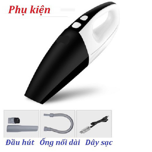 Máy hút bụi không dây mini 120W xe hơi ô tô loại đẹp