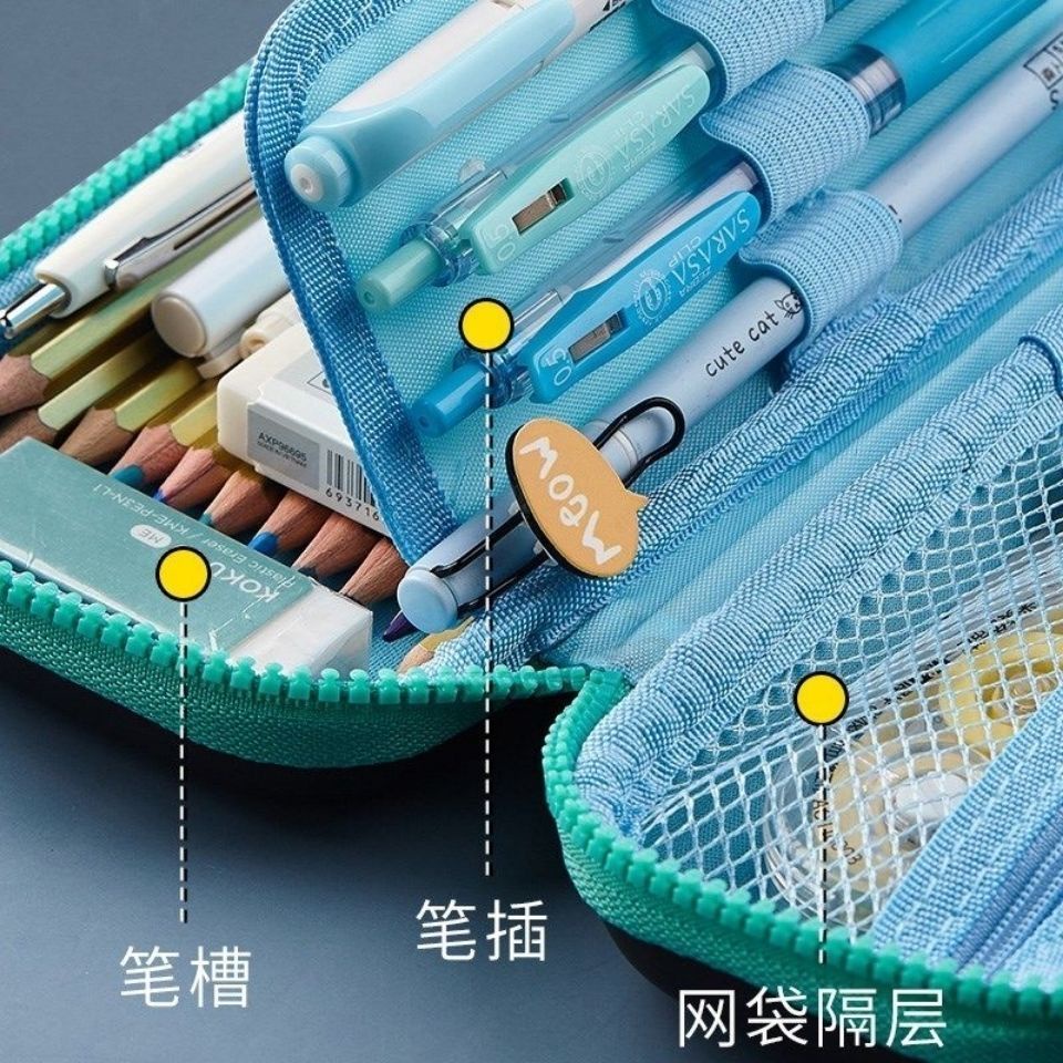 Túi Đựng Bút Sức Chứa Lớn In Hình Dễ Thương Cho Bé Gái Ốp