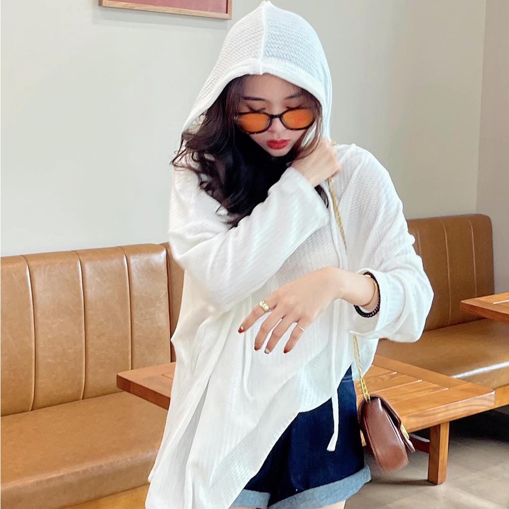 Áo hoodie nữ chất liệu len gạo • 2ENDSHOP