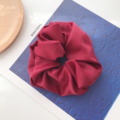 Scrunchies dây buộc tóc vải hàn quốc sắc màu dễ thương