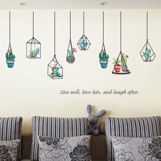 (HCM) Decal dán tường những cây xương rồng đáng iu [FREESHIP] [THANH LÝ] - DKN103 decalhcm