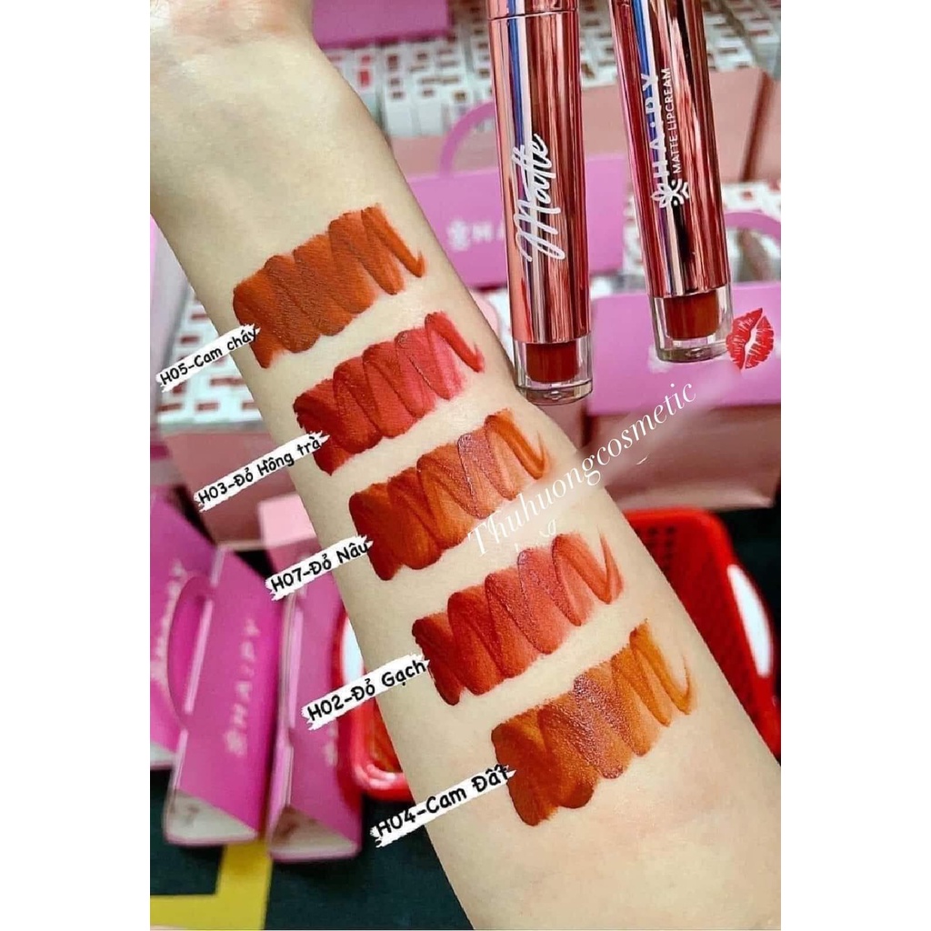 SON KEM LỲ HAPPY  Kháng Nước Lâu Trôi 3.5ml - Son hapy minigarden matte lipstick