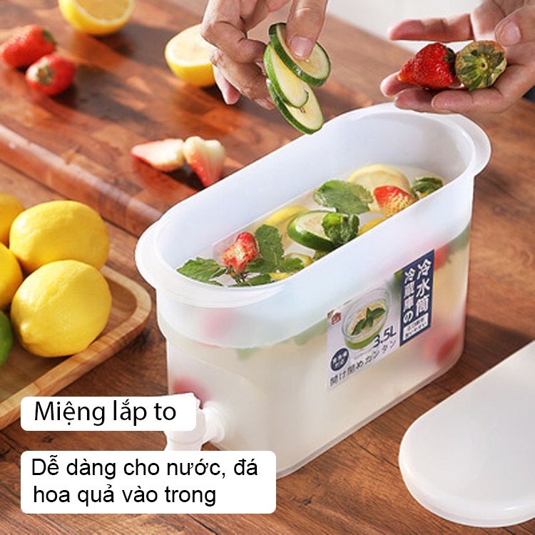 Bình đựng nước, hộp đựng nước tủ lạnh Seka 3,5 Lít hàng chính hãng LOẠI 1 [ Bảo hành 12 tháng ]