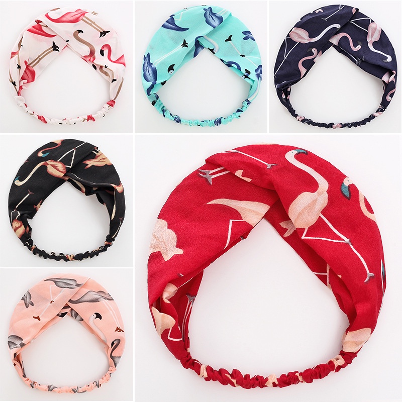 Mới Băng Đô Cài Tóc In Họa Tiết Hồng Hạc / Kẻ Sọc / Chấm Bi / Kẻ Sọc / Kẻ Sọc / Kẻ Sọc Cho Nữ