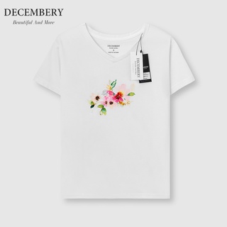 Áo Thun Cổ Tim Decembery Tay Ngắn
