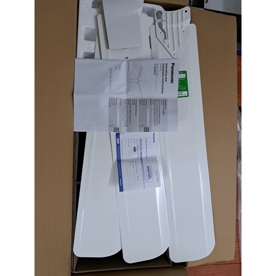Quạt trần Panasonic 3 cánh F-60MZ2 / F-60MZ2-MS / F-60MZ2-KMS