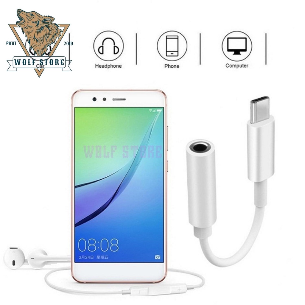 Jack chuyển đổi type c samsung, Cáp chuyển đổi Type C sang 3.5 cắm tai nghe tiện lợi