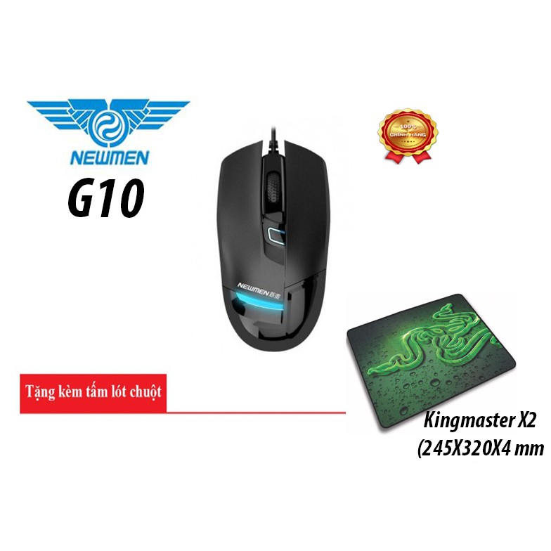 Chuột Newmen Led G10 Có Dây + Miếng Lót Chuột Game - VL