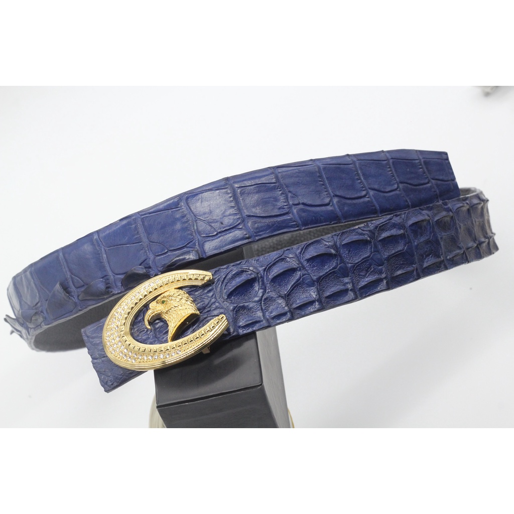 DÂY LƯNG DA CÁ SÁU BẢN LIỀN 3,8CM KHÔNG NỐI, THẮT LƯNG GAI CÁ SẤU+KHÓA CAO CẤP. BH 12THANGS