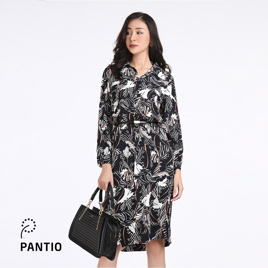 Đầm công sở phối hoạ tiết thời trang FDC52537 - PANTIO