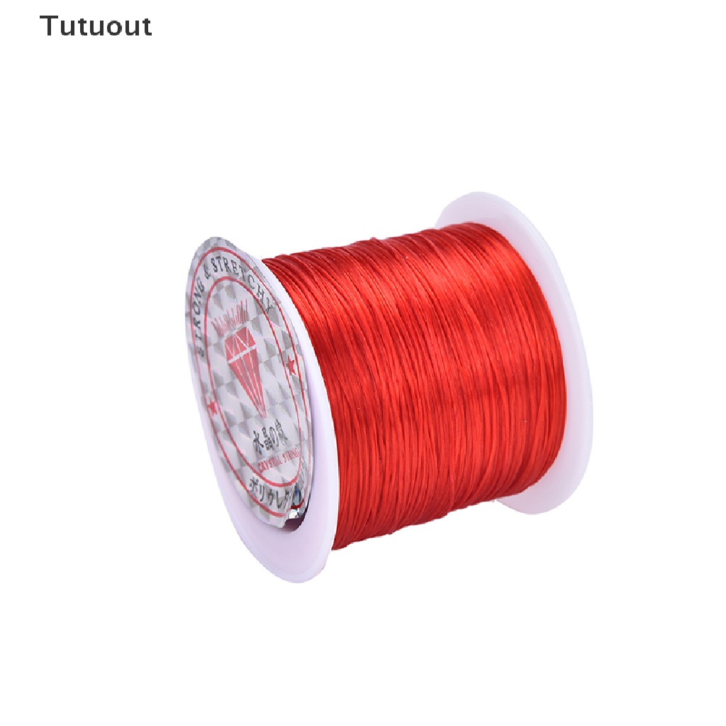 Cuộn dây cước co giãn dài 50m kích thước 0.5mm dùng để làm đồ trang sức