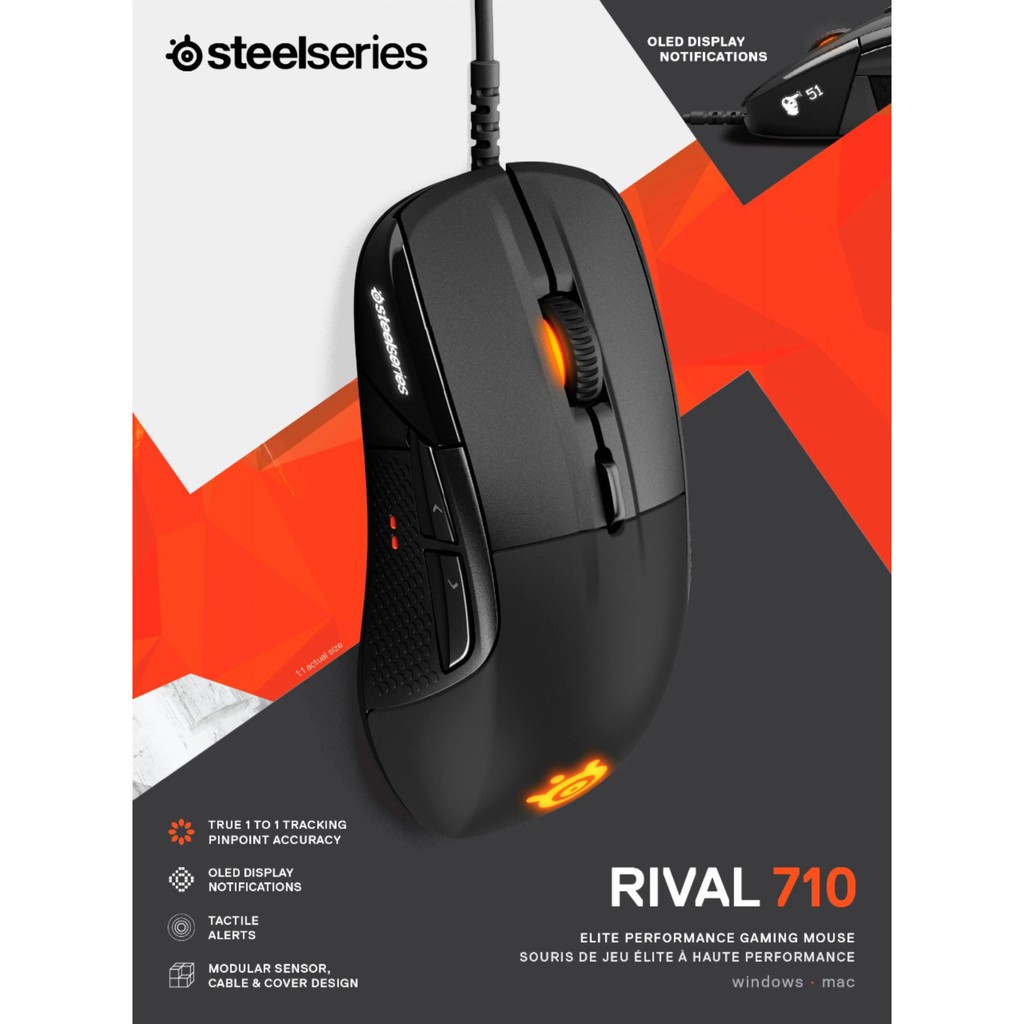 [ GIÁ SỐC ] - [ HOT ] - [ RẺ VÔ ĐỊCH ] -  Chuột SteelSeries Rival 710  - Chính Hãng Việt Nam - Mới 100%