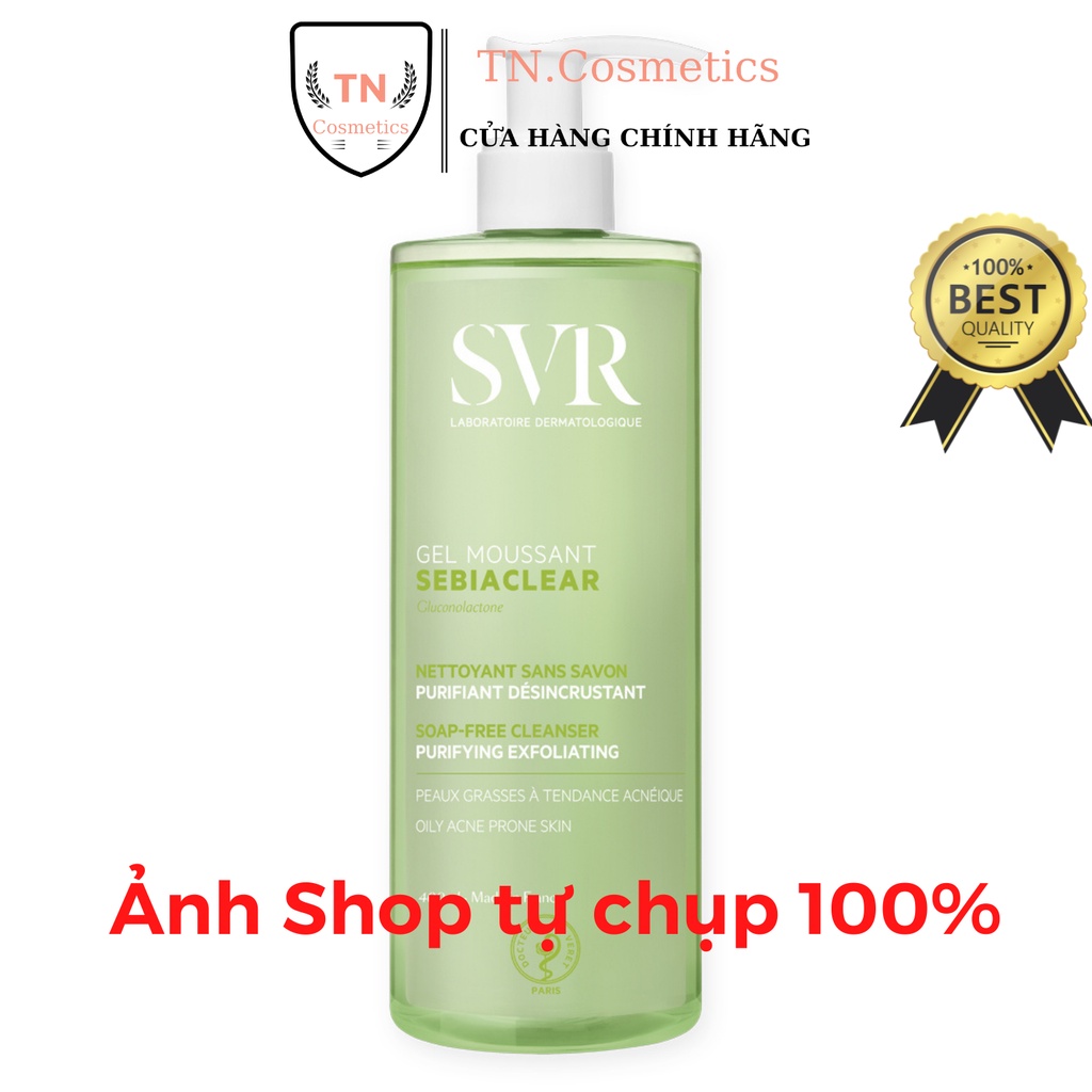 Sữa Rửa Mặt Cho Da Dầu Mụn, Da Nhạy Cảm SVR SebiaClear Gel Moussant 400ml SRM491