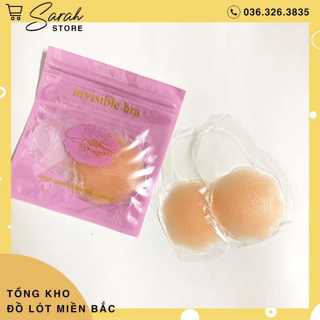 Set 2 Miếng Dán Nâng Ngực silicon Hình Hoa Chống Chảy Xệ 881