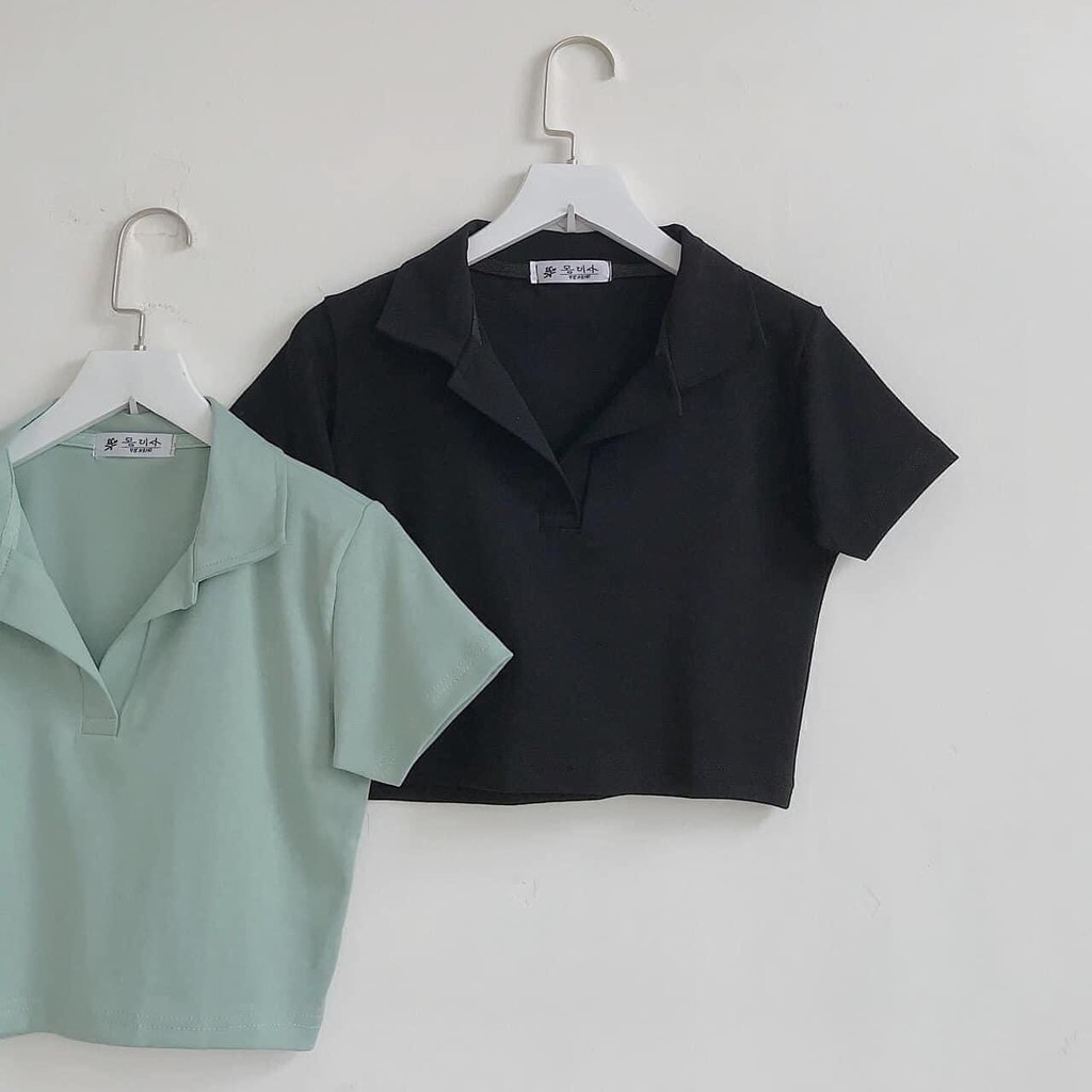 [ FREESHIP +SIÊU GIẢM GIÁ] Áo Nữ Croptop cổ đức tay ngắn trẻ trung sành điệu | BigBuy360 - bigbuy360.vn