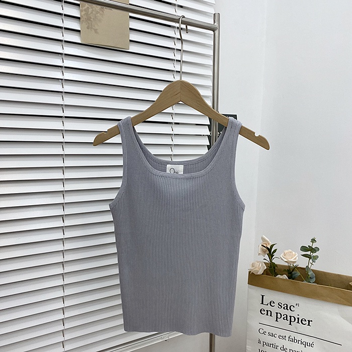 Áo 2 dây ba lỗ len tăm nữ Bản to Áo ba lỗ thun tăm hai dây nữ croptop Hàn Quốc Thời trang