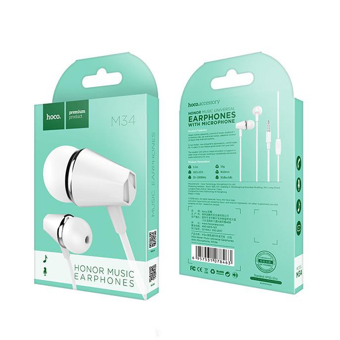 Tai nghe nhét tai Hoco M34 chính hãng