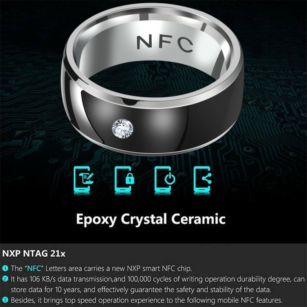 CACTU Nhẫn Đeo Tay Thông Minh NFC Cho Điện Thoại Android