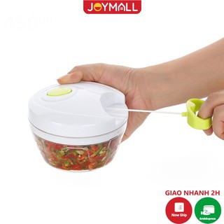 Máy xay tỏi ớt bằng tay  lực nghiền mạnh với 3 lưỡi dao thép không gỉ - JoyMall